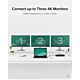 Plugable Technologies 12-in-1 USB C Triple Monitor Docking Station, Triple 4K Displays with 3x HDMI or 3x DisplayPort, Compatible with Mac, Windows, Thunderbolt, USB4, USB-C (60W PD, 6x USB Ports, Ethernet)