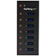 StarTech.com 7-Port USB 3.0 Hub - Desktop or Wall-Mountable Metal Enclosure~7-Port USB 3.0 Hub (5Gbps) - Desktop or Wall-Mountable Metal Enclosure