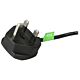 StarTech.com 6ft (1.8m) UK Computer Power Cable, 18AWG, BS 1363 to C13, 10A 250V, Black Replacement AC Power Cord, Kettle Lead / UK Power Cord, PC Power Supply Cable, TV/Monitor Power Cable