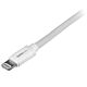 StarTech.com 2 m (6 ft.) USB to Lightning Cable - Long iPhone / iPad / iPod Charger Cable - Lightning to USB Cable - Apple MFi  - White
