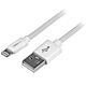 StarTech.com 2 m (6 ft.) USB to Lightning Cable - Long iPhone / iPad / iPod Charger Cable - Lightning to USB Cable - Apple MFi  - White