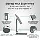 Plugable Technologies Magnetic Tablet Holder for iPad Pro 11 (1st/2nd/3rd/4th Gen, M2) iPad Air 10.9/11 (4th/5th Gen, M2), MagSafe Magnetic iPad Stand, Portable Foldable 360° Rotating Stand (AMS-STAND11)