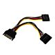 StarTech.com 6in SATA Power Y Splitter Cable Adapter - M/F