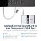 StarTech.com 7.1 USB Audio Adapter External Sound Card with SPDIF Digital Audio