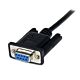 StarTech.com 1m Black DB9 RS232 Serial Null em Cable F/M