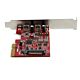 StarTech.com 2-Port USB 3.2 Gen 2 PCIe Card, USB-C 10Gbps SuperSpeed PCI Express 3.0 x4 Controller Card, USB Type-C Adapter Card, Data Only, Windows/macOS/Linux, TAA