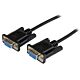 StarTech.com 1m Black DB9 RS232 Serial Null em Cable F/F