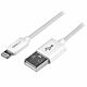 StarTech.com 1 m (3 ft.) USB to Lightning Cable - iPhone / iPad / iPod Charger Cable - High Speed Charging Lightning to USB Cable - Apple MFi  - White