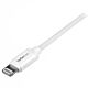StarTech.com 1 m (3 ft.) USB to Lightning Cable - iPhone / iPad / iPod Charger Cable - High Speed Charging Lightning to USB Cable - Apple MFi  - White
