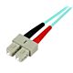 StarTech.com 2m (6ft) LC/UPC to SC/UPC OM3 Multie Fiber Optic Cable, Full Duplex 50/125µm cord Fiber Cable, 100G, Low Insertion Loss, LSZH Fiber Jumper Cord