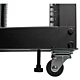 StarTech.com 4-Post 12U Mobile Open Frame Server Rack, Four Post 19" Network Rack with Wheels, Rolling Rack with Adjustable Depth for Computer/AV/Data/IT Equipment - Casters, Leveling Feet or Floor Mounting
