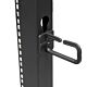 StarTech.com 4-Post 12U Mobile Open Frame Server Rack, Four Post 19" Network Rack with Wheels, Rolling Rack with Adjustable Depth for Computer/AV/Data/IT Equipment - Casters, Leveling Feet or Floor Mounting