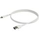 StarTech.com 3 foot (1m) Durable White USB-A to Lightning Cable - Heavy Duty Rugged Aramid Fiber USB Type A to Lightning Charger/Sync Power Cord - Apple MFi  iPad/iPhone 12