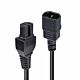 Lindy 2m IEC C14 to IEC C15 'Hot Condition' Power Cable, Black