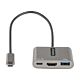 StarTech.com USB C Multiport Adapter, USB-C to HDMI 4K Video, 100W PD Pass-Through, USB 3.0 Hub 5Gbps (1xType-C/1xA), USB-C Mini Dock, USB-C Travel Dock, Portable Laptop Docking Station