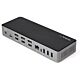 StarTech.com USB-C & USB-A Dock - Hybrid Universal Triple Monitor Laptop Docking Station DisplayPort & HDMI 4K 60Hz - 85W Power Delivery, 6x USB Hub, GbE, Audio - USB 3.1 Gen 2 10Gbps - TAA