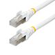 StarTech.com 2m CAT6a Ethernet Cable - White - Low Smoke Zero Halogen (LSZH) - 10GbE 500MHz 100W PoE++ Snagless RJ-45 w/Strain Reliefs S/FTP Network Patch Cord