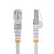 StarTech.com 2m CAT6a Ethernet Cable - White - Low Smoke Zero Halogen (LSZH) - 10GbE 500MHz 100W PoE++ Snagless RJ-45 w/Strain Reliefs S/FTP Network Patch Cord