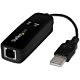 StarTech.com USB 2.0 Fax em - 56K External Hardware Dial Up V.92 em/ Dongle/Adapter - Computer/Laptop Fax em - USB to Telephone Jack - USB Data em - Network Fax/CMR/POS