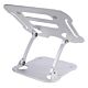 StarTech.com Laptop Stand for Desk, Ergonomic Laptop Stand Adjustable Height, Aluminum, Portable, Supports up to 22lb (10kg), Foldable Laptop Holder for Desk - Angled Notebook Computer Riser/Lift