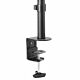 StarTech.com Single Monitor Desk Mount - Single Screen Heavy Duty Pole Mount for up to 8kg VESA Compatible Displays - Ergonomic Height Adjustable Monitor Arm Mount - Desk Clamp/Gmet