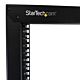 StarTech.com 2-Post 42U Mobile Open Frame Server Rack, Two Post 19in Network Rack with Wheels, Rolling Open Rack for AV/Data/Media/IT Equipment, Computer Rack for Home/Office Spaces - Casters Included