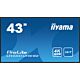iiyama LH4341UHS-B2 Signage Display 108 cm (42.5") LCD 500 cd/m² 4K Ultra HD Built-in processor Android 8.0 18/7