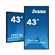 iiyama 43" Professional Digital Signage display with 4K UHD resolution and 24/7 operating time