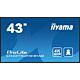 iiyama 43" 4K UHD Professional Digital Signage 24/7 display featuring Android OS, FailOver and Intel® SDM slot