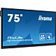 iiyama TE7512MIS-B3AG Signage Display Kiosk design 190.5 cm (75") LCD Wi-Fi 400 cd/m² 4K Ultra HD Black Touchscreen Built-in processor Android 11 24/7