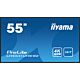 iiyama LH5541UHS-B2 Signage Display Kiosk design 138.7 cm (54.6") LCD 500 cd/m² 4K Ultra HD Black Built-in processor 24/7
