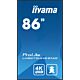 iiyama 86" 4K UHD Professional Digital Signage 24/7 display featuring Android OS, FailOver and Intel® SDM slot