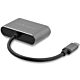 StarTech.com USB-C to VGA and HDMI Adapter - 2-in-1 - 4K 30Hz - Space Grey
