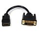 StarTech.com 8in HDMI to DVI-D Video Cable Adapter - HDMI Female to DVI Male