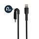 StarTech.com 3 foot (1m) Durable Black USB-A to Lightning Cable - Heavy Duty Rugged Aramid Fiber USB Type A to Lightning Charger/Sync Power Cord - Apple MFi  iPad/iPhone 12