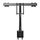StarTech.com Desk Mount Dual Monitor Arm - Ergonomic Dual Monitor VESA Mount 32" (17.6lb) Displays - Crossbar Handle for Synchronized Full Motion - Height Adjustable - C-Clamp/Grommet