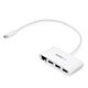 StarTech.com 3-Port USB-C Hub with Gigabit Ethernet - USB-C to 3x USB-A - USB 3.0 Hub - White~3-Port USB-C Hub with Gigabit Ethernet - USB-C to 3x USB-A - USB 3.0 Hub - 5Gbps - White