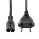 StarTech.com 1m (3ft) Laptop Power Cord, EU Plug to C7, 2.5A 250V, 18AWG, Laptop Replacement Cord, Printer Power Cable, Laptop Charger Cord, Laptop Power Brick Cord - UL Listed