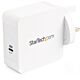 StarTech.com USB C Wall Charger - USB C Laptop Charger 60W PD - 6ft/2m Cable - Universal Compact Type C Power Adapter - Dell XPS/Lenovo X1 Carbon/HP EliteBook/MacBook - USB IF/CE 