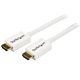 StarTech.com 7m / 23 ft CL3 Rated HDMI Cable w/ Ethernet - In Wall Rated Ultra HD HDMI Cable - 4K 30Hz UHD High Speed HDMI Cable - 10.2 Gbps - HDMI 1.4 Video/Display Cable - 30AWG, White