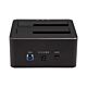 StarTech.com Dual-Bay USB 3.0 to SATA Hard Drive Docking Station, USB Hard Drive Dock, External 2.5/3.5" SATA I/II/III SSD/HDD Docking Station, Hot-Swap Hard Drive Bays, Top-Loading