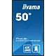 iiyama LH5065UHSB-B1AG Signage Display Digital signage flat panel 125.7 cm (49.5") LCD Wi-Fi 800 cd/m² 4K Ultra HD Black Built-in processor Android 11 24/7