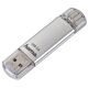 Hama C-Laeta USB flash drive 16 GB USB Type-A / USB Type-C 3.2 Gen 1 (3.1 Gen 1) Silver