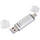 Hama C-Laeta USB flash drive 256 GB USB Type-A / USB Type-C 3.2 Gen 1 (3.1 Gen 1) Silver