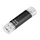 Hama Laeta Twin, 64GB USB flash drive USB Type-A / Micro-USB 3.2 Gen 1 (3.1 Gen 1) Black