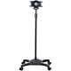 StarTech.com Mobile Tablet Stand with Lockable Wheels - Height Adjustable Cart - Universal Rolling Floor Stand for Tablets f 7 to 11 inch, Portable Tablet Stand w/ Detachable Tablet Holder