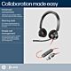 Poly Blackwire 3320 Stereo Microsoft Teams Certified USB-C Headset +USB-C/A Adapter