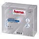 Hama CD Double Jewel Case, Pack 5 2 discs Transparent