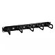StarTech.com 1U 19" Cable Management Organizer - D Ring Hook Network/Server Rack Cord Manager - Data Center Horizontal Wire Panel with Passthrough Holes w/Mounting HW - EIA/ECA-310-E