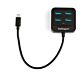 StarTech.com 4-Port USB C Hub - USB-C to 4x USB-A Ports - SuperSpeed 10Gbps USB 3.2 Gen 2 Type-C Hub - USB Bus Powered - Portable/Compact USB-C to USB Adapter Hub for Laptop - Aluminum